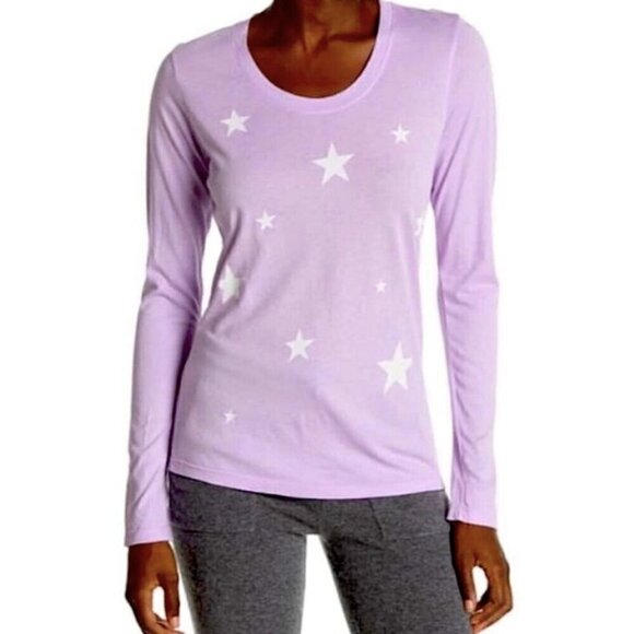 Sundry Purple Stars Long Sleeve - Picture 8 of 9